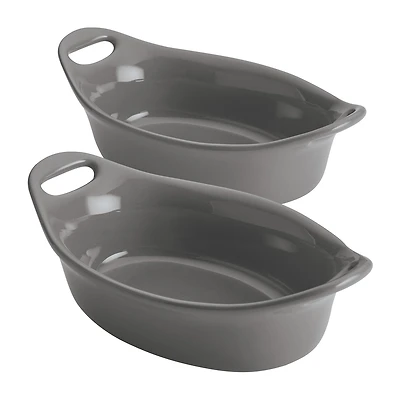 Rachael Ray Ceramic Oval 12-Oz. 2-pc. Au Gratin Dish