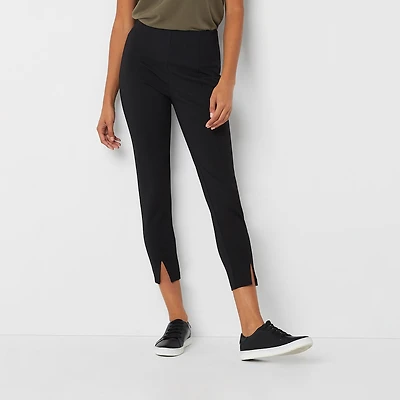 Stylus Womens Ankle High Rise Pull-On Pant