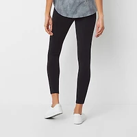 Stylus Womens Mid Rise Knit 26" 7/8 Ankle Legging