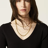 Womens 14K Gold 16 Inch Wheat Chain Necklace