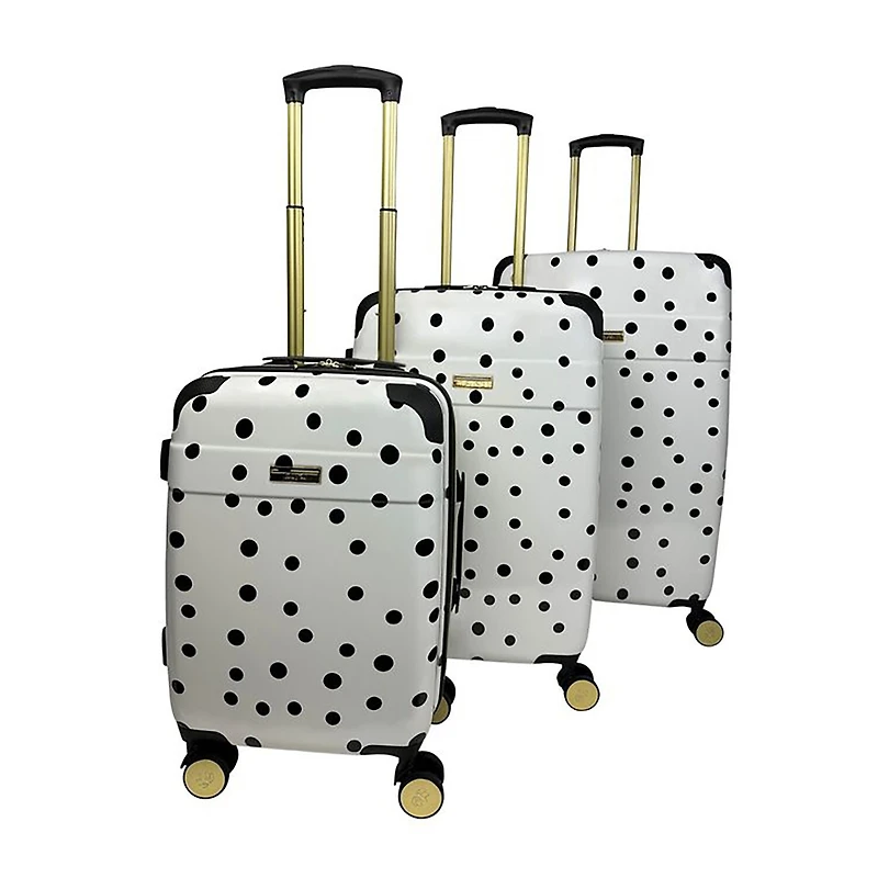 Jenni Chan Polka Dot 3-pc. Hardside Luggage Set