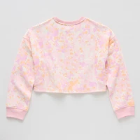 Xersion Little & Big Kid Girls Crew Neck Fleece Long Sleeve Sweatshirt
