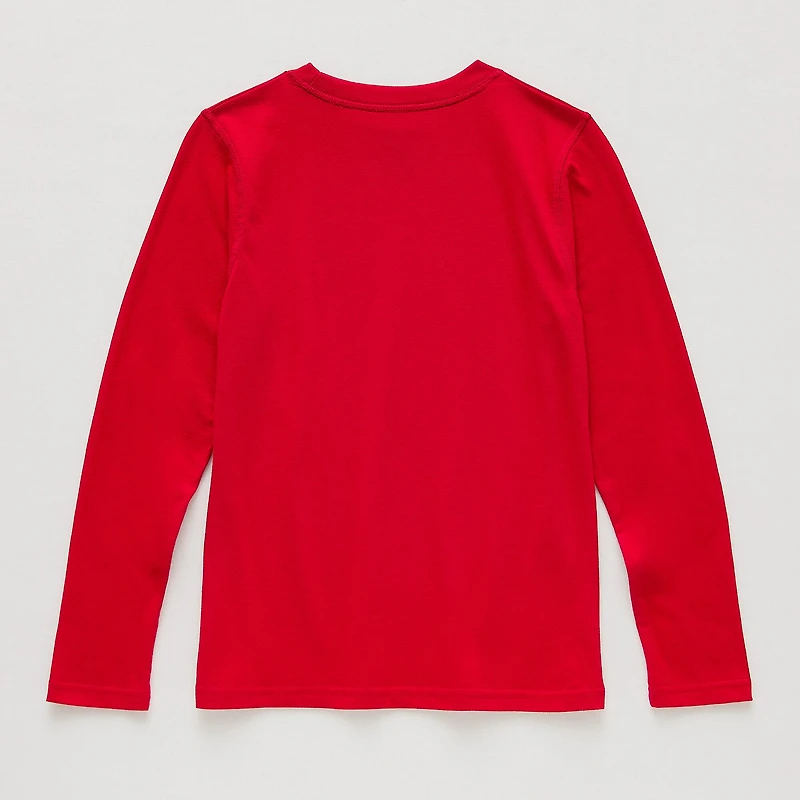 Thereabouts Little & Big Kid Boys Crew Neck Long Sleeve T-Shirt