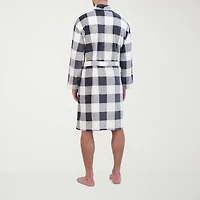 Hanes Mens Microfleece Long Sleeve Length Robe