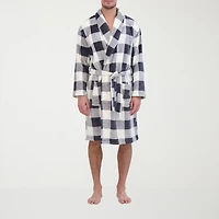 Hanes Mens Microfleece Long Sleeve Length Robe