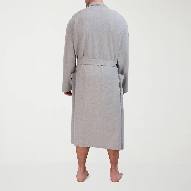 Hanes Mens Waffle Long Sleeve Length Robe