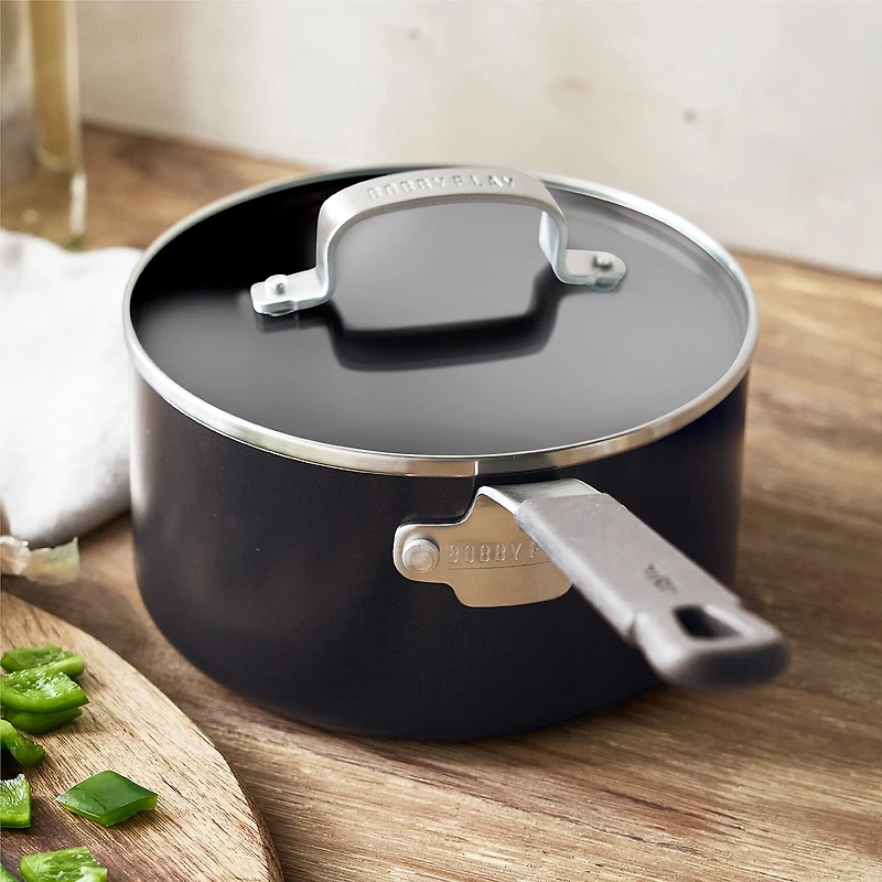Bobby Flay Ceramic Non-Stick 2.5-qt. Sauce Pan with Lid