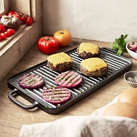 Bobby Flay Cast Iron 20X10 Double Burner Griddle