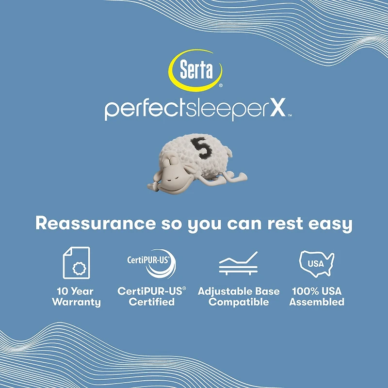 Serta Quilted Perfect Sleeper X Hybrid Knox 13.75" Plush Tight Top - Mattress Only