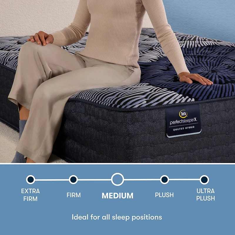 Serta Quilted Perfect Sleeper X Hybrid Max 14.25" Medium Tight Top - Mattress Only