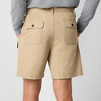 St. John's Bay Canvas Hiking Mens 7" Cargo Short