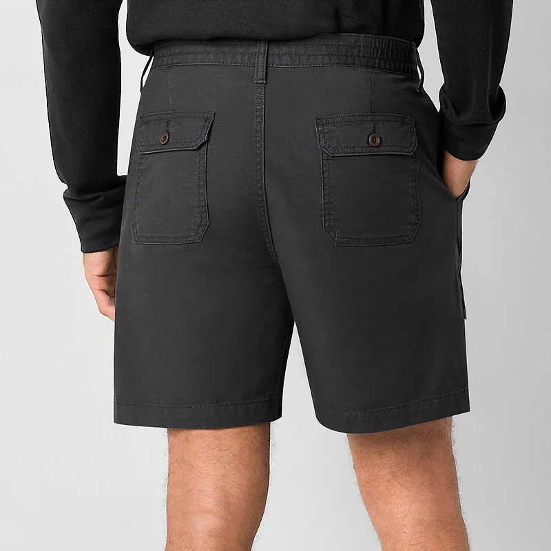 St. John's Bay Canvas Hiking Mens 7" Cargo Short