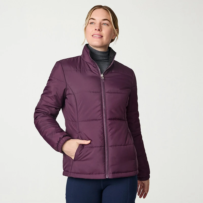 Free Country Womens Hooded Water Resistant Wind Resistant Heavyweight System Jacket