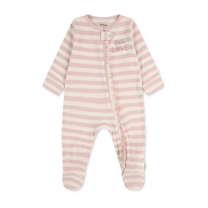 Huggies Baby Girls Striped Sleep and Play
