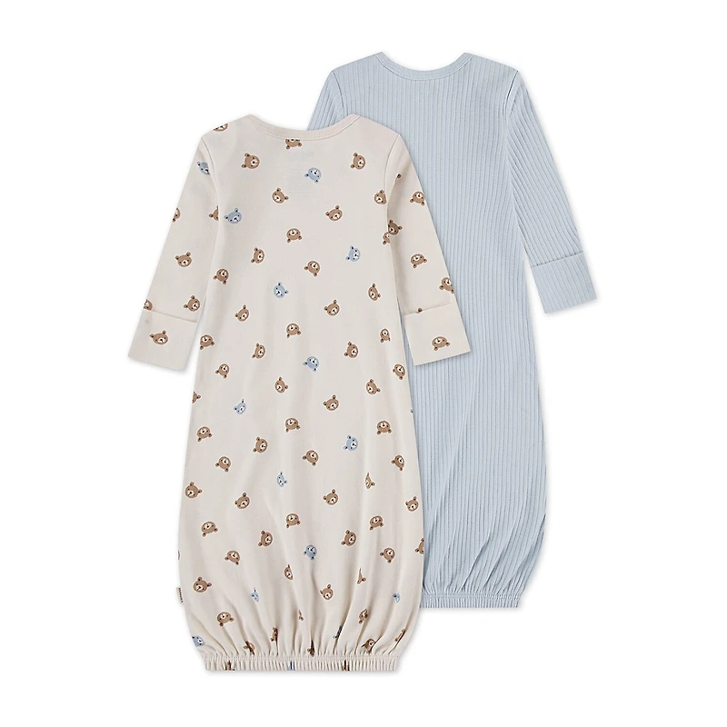 Huggies Baby Boys Crew Neck Long Sleeve 2-pc. Nightgown
