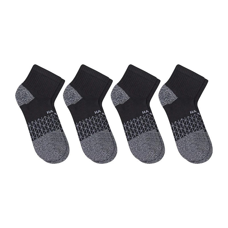 Hanes® Men's Ultimate Absolute Comfort, 3+1 Bonus Pack, Ankle Socks