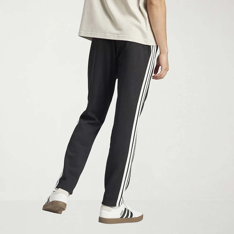 adidas 3 Stripe Mens Straight Mid Rise Regular Fit Big and Tall Fleece Sweatpant