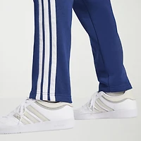 adidas 3 Stripe Mens Straight Mid Rise Regular Fit Big and Tall Fleece Sweatpant