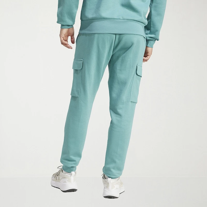 adidas Feel Cozy Fleece Mens Cuffed Mid Rise Regular Fit Big and Tall Active Cargo Pant