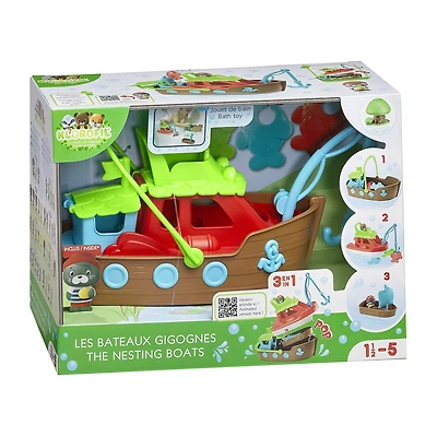 Jay at Play® Timber Tots Stacking Boat 7-pc. Toy Playset