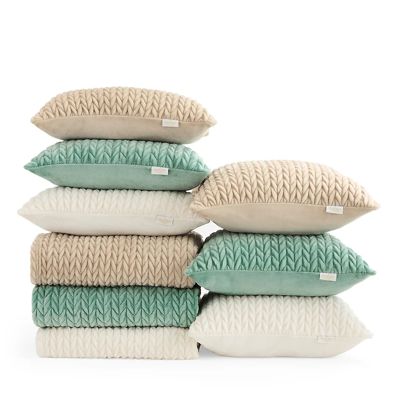 Fieldcrest Faux Mink 20x20 Square Throw Pillow