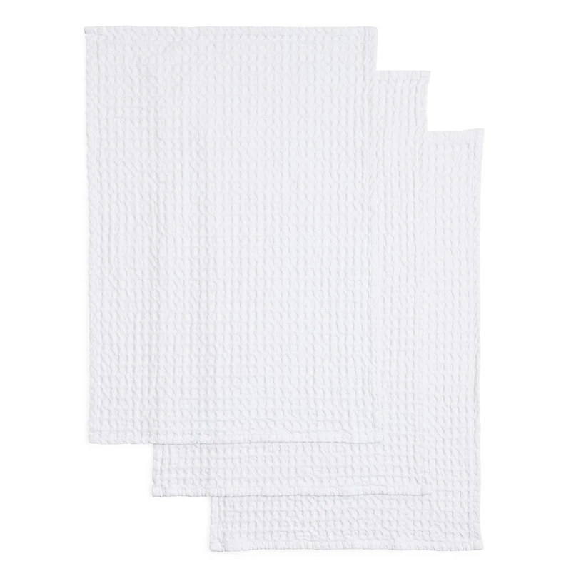 Homewear Nora Waffle 3-pc Kitchen Towel Set