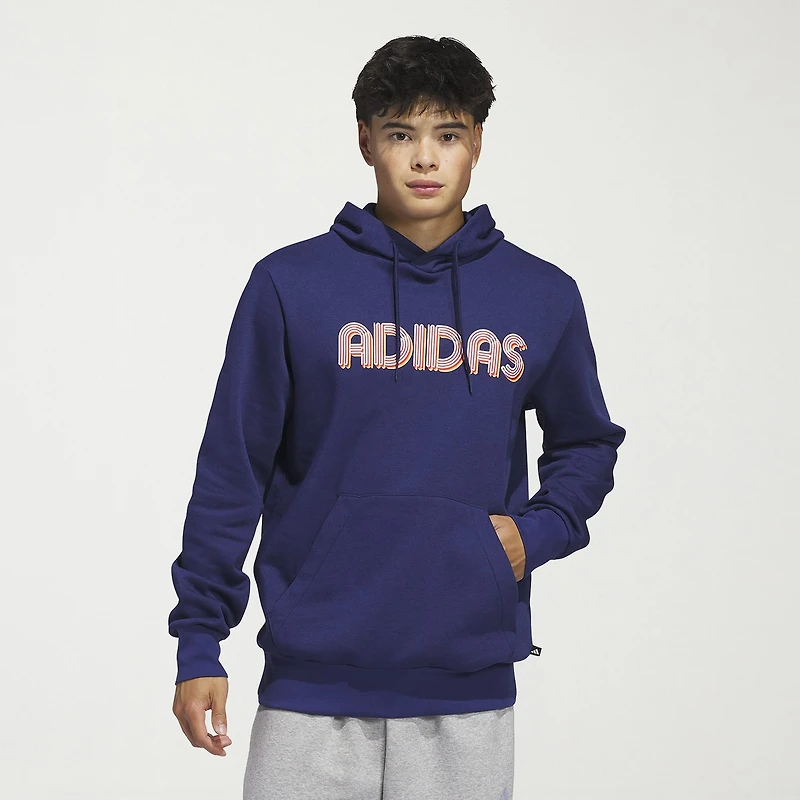 adidas Mens Long Sleeve Fleece Active Hoodie