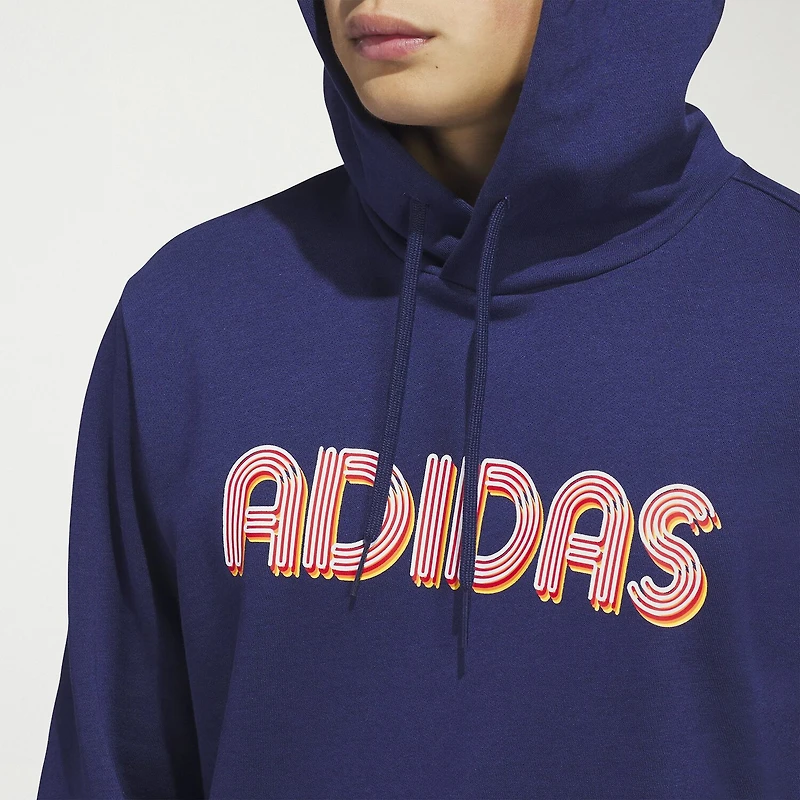 adidas Mens Long Sleeve Fleece Active Hoodie