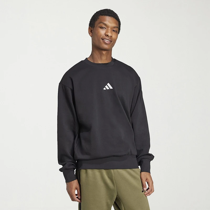 adidas Feel Cozy Mens Crew Neck Long Sleeve Sweatshirt