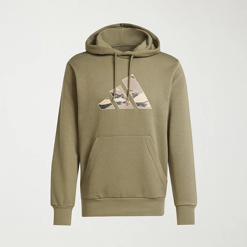 adidas Mens Long Sleeve Fleece Active Hoodie