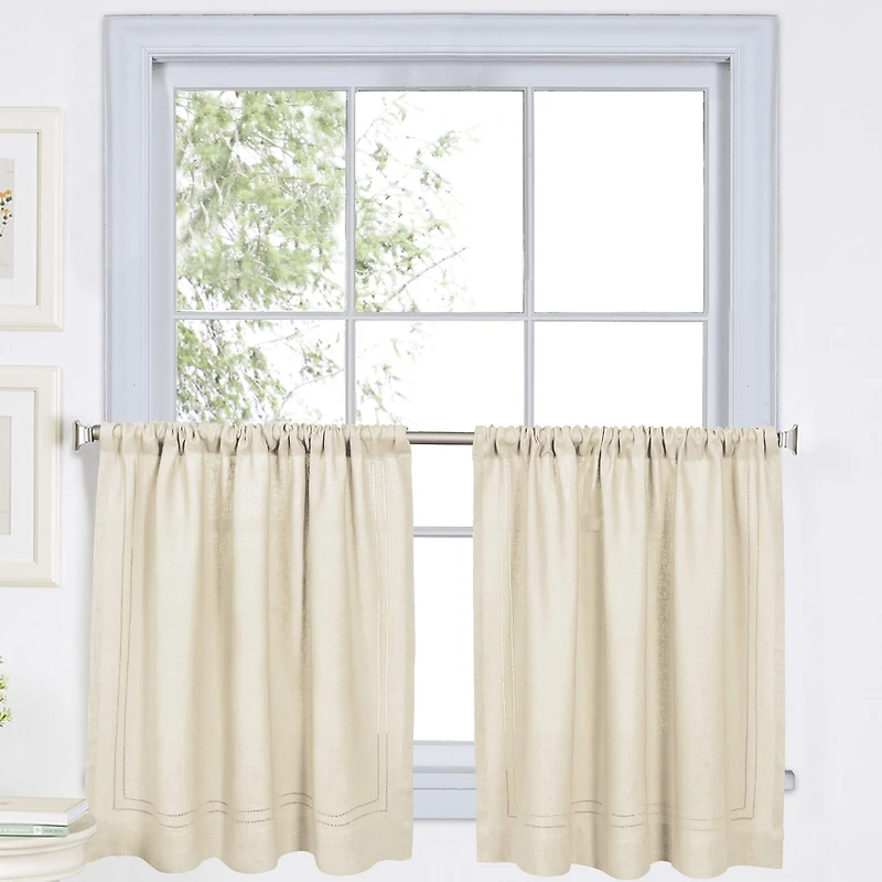 Elrene Home Fashions Cameron 2-pc. Rod Pocket Window Tier