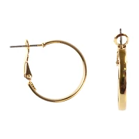 Bold Elements Gold Tone Womens 3/4 Inch Hoop Earrings