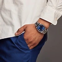 Citizen Tsuyosa Mens Automatic Silver Tone Stainless Steel Bracelet Watch Nj0150-56l