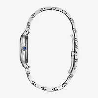 Citizen Womens Diamond Accent Silver Tone Stainless Steel Bracelet Watch Em1091-67x