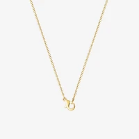 Disney Classics Womens Crystal 18K Gold Over Brass 18 Inch Pendant Necklace