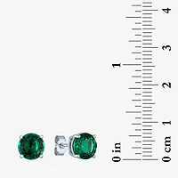 Gemstone Sterling Silver 7mm Stud Earrings