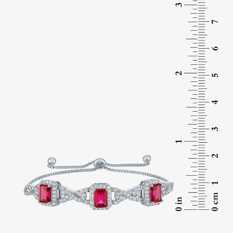 Womens Lab Created Red Ruby Pure Silver Over Brass 4-pc. Jewelry Set