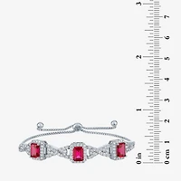 Womens Lab Created Red Ruby Pure Silver Over Brass 4-pc. Jewelry Set