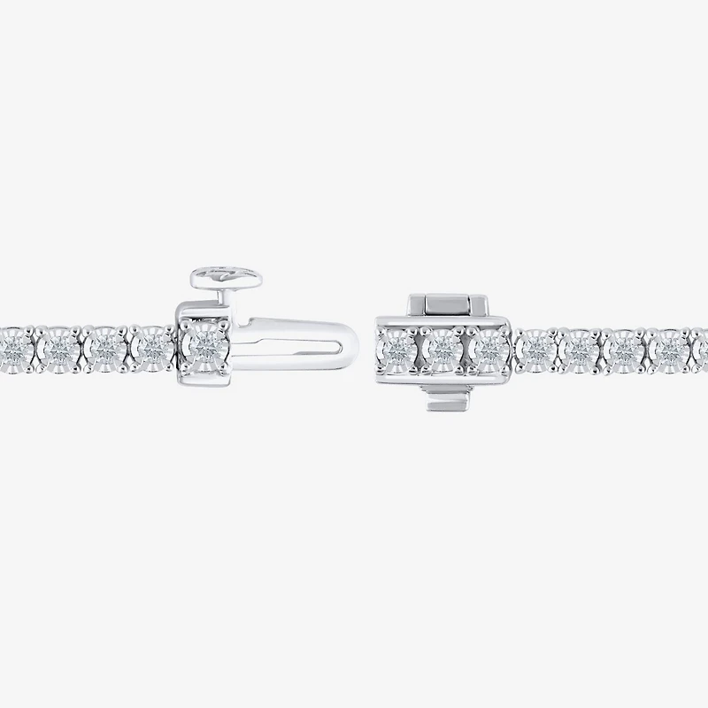(H-I / I1) 2 CT. T.W. Lab Grown White Diamond 10K or Yellow Gold 7.25 Inch Tennis Bracelet