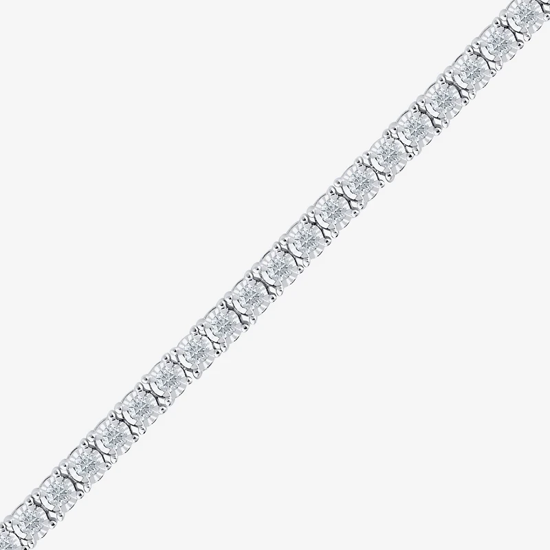 (H-I / I1) 2 CT. T.W. Lab Grown White Diamond 10K or Yellow Gold 7.25 Inch Tennis Bracelet