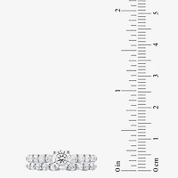 Signature By Modern Bride (H-I / I1) Womens 2 CT. T.W. Lab Grown White Diamond 10K Gold Side Stone Bridal Set