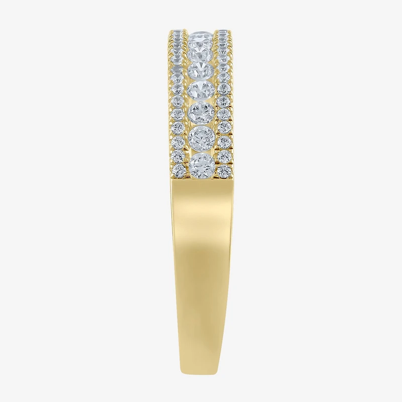 Womens 1/2 CT. T.W. Natural White Diamond 14K Gold Anniversary Wedding Band