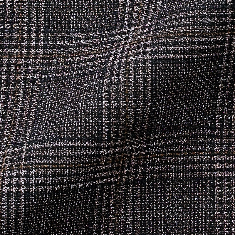 Haggar JMH Tailored Slub Glen Plaid Mens Stretch Fabric Modern Fit Sport Coat