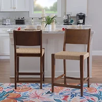 Linon Charlet 2-pc. Counter Height Bar Stool
