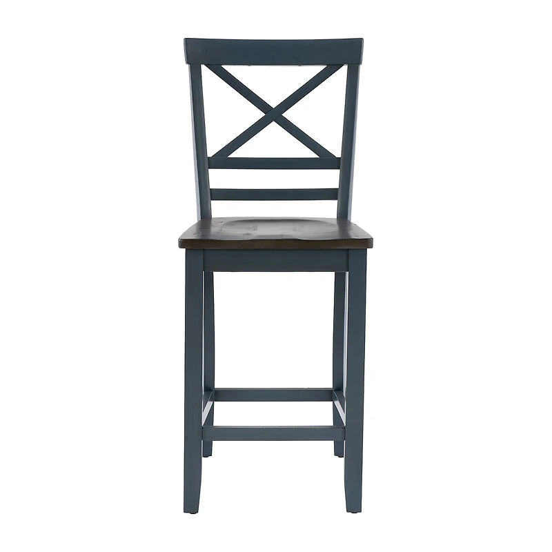 Linon Rogers 2-pc. Counter Height Bar Stool