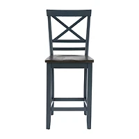 Linon Rogers 2-pc. Counter Height Bar Stool