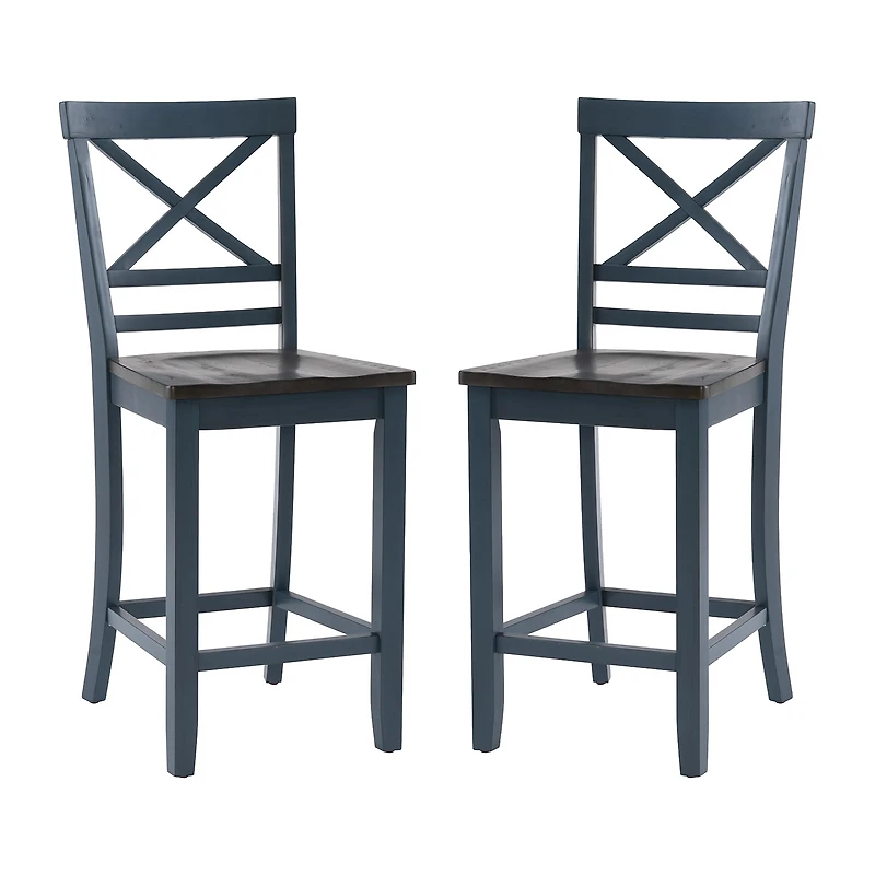 Linon Rogers 2-pc. Counter Height Bar Stool