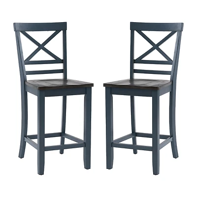 Linon Rogers 2-pc. Counter Height Bar Stool