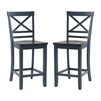 Linon Rogers 2-pc. Counter Height Bar Stool