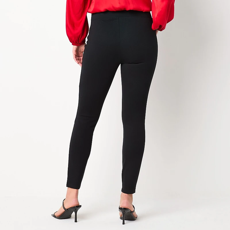 Bold Elements Womens Mid Rise 25" Skinny Full Length Leggings